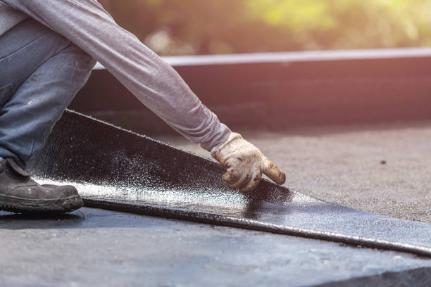 Professional Waterproofing technician working in Harrison, NY